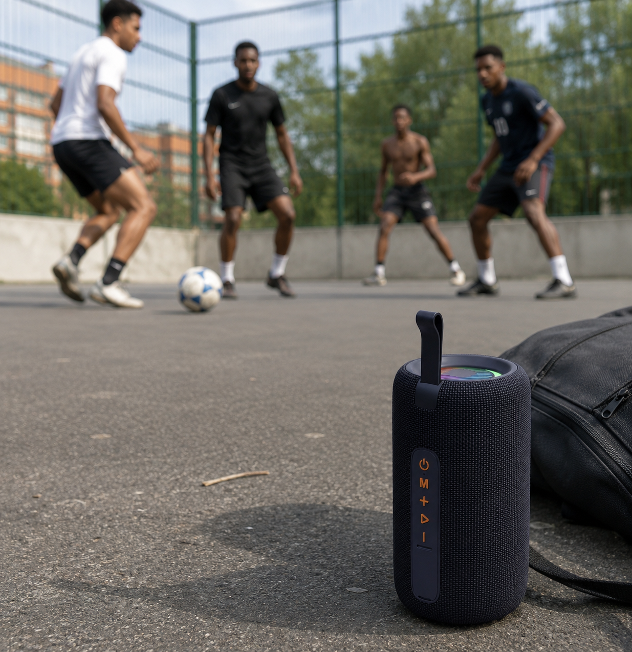 SHOPCAST OutdoorMax T65 — Enceinte Bluetooth 100W Portable | Subwoofer, Extra Bass, Bluetooth 5.4, Camping