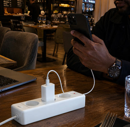 SHOPCAST PlugEssential — Chargeur Secteur EU + Câble USB iPhone | 1m, 1.5m, 2m