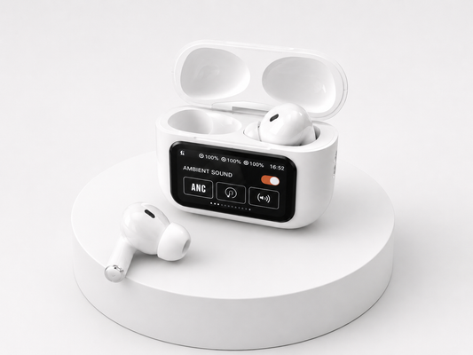 Ecouteurs bluetooth ANC avec écran tactile