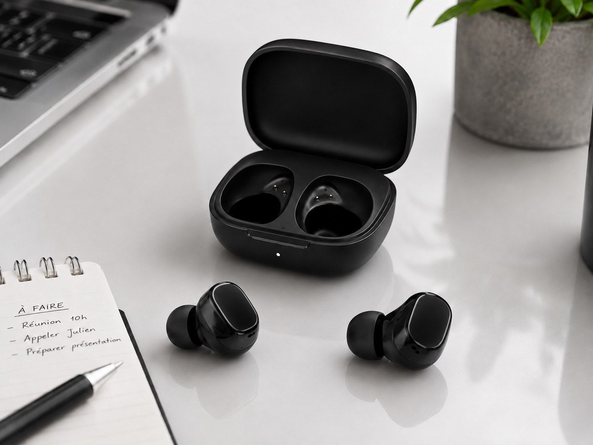 PulseBuds Pro – Écouteurs Sans Fil Bluetooth 5.4 avec Réduction de Bruit IA