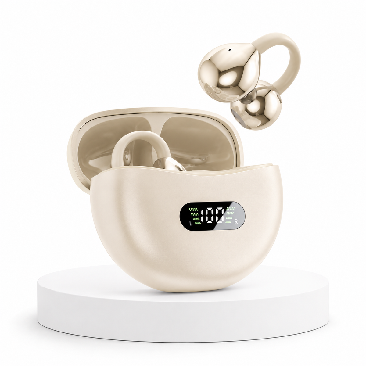 Écouteurs Bluetooth Open-Ear Sport Sans Fil – Réduction de Bruit ENC, Étanches IPX5, Appels HD