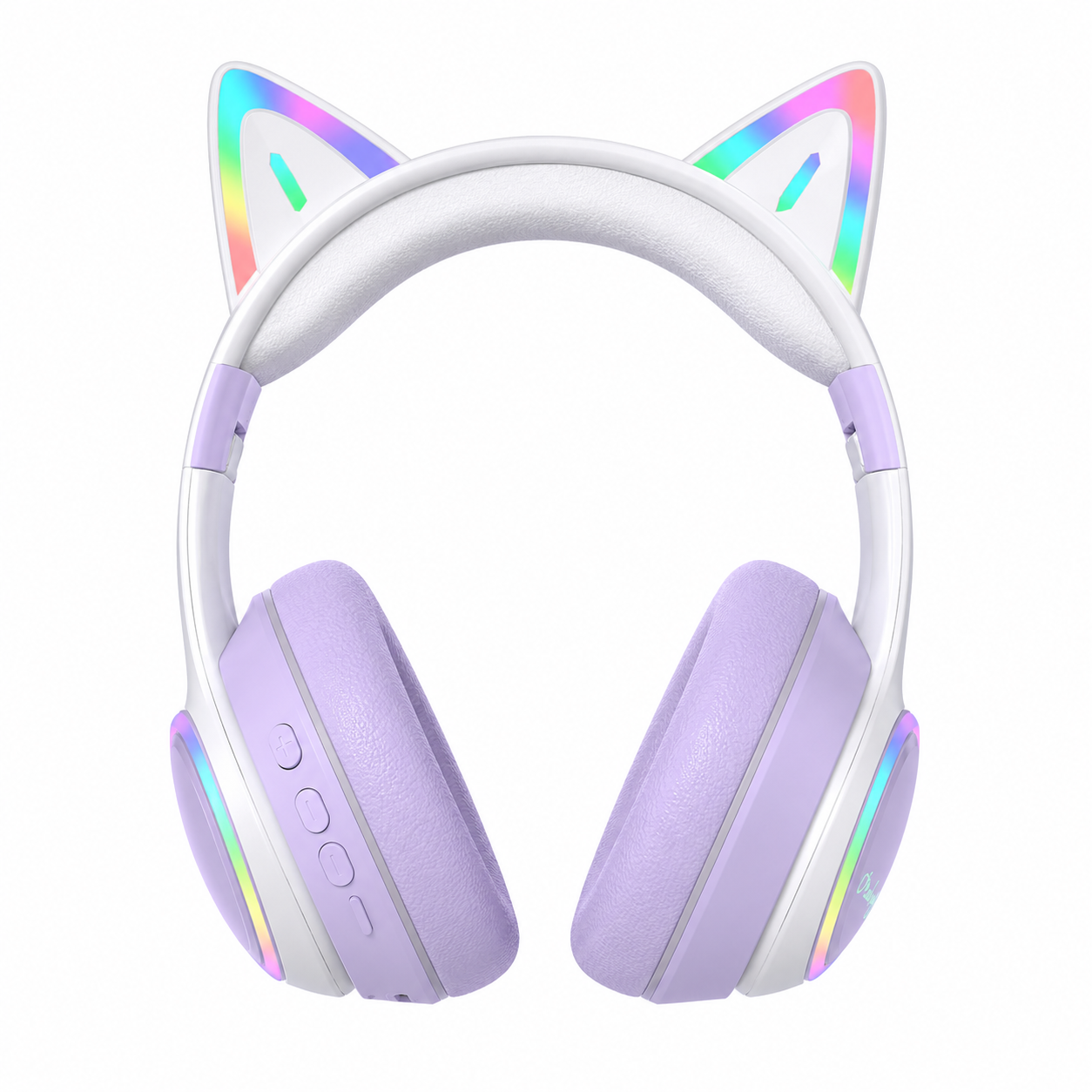 SHOPCAST CatGlow BT53 – Casque Bluetooth 5.3 Oreilles de Chat RGB | LED Dégradé | Driver 40mm | Micro | Pliable