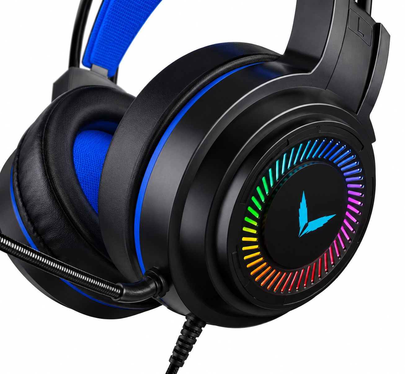 SHOPCAST G60 – Casque Gaming Filaire 7.1 Surround Virtuel 4D | Driver 50mm | LED RGB | Micro ANC 360° | PC, PS4, Mobile
