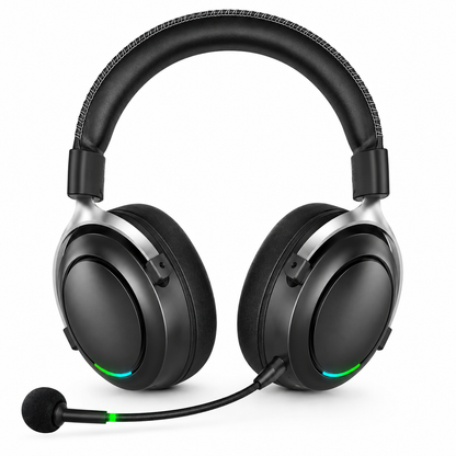 Casque Gaming Sans Fil HaaYot Bluetooth 6.0 – 7.1 Surround, Drivers Titane 53mm – SHOPCAST