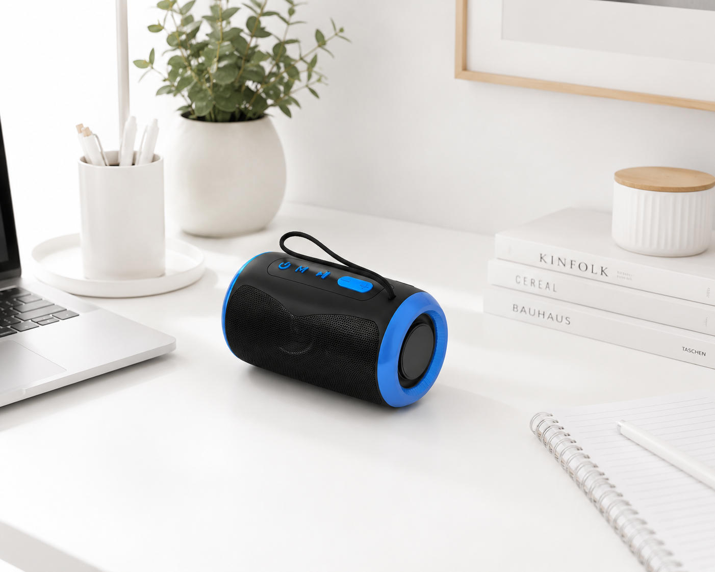 SHOPCAST SoundWave Pro — Enceinte Bluetooth Portable Waterproof IPX5 | TWS, Radio FM, Carte TF, Hi-Fi 5W