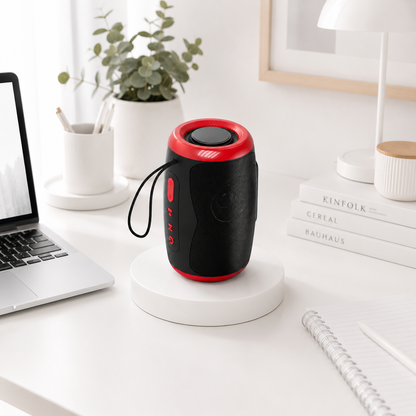 SHOPCAST SoundWave Pro — Enceinte Bluetooth Portable Waterproof IPX5 | TWS, Radio FM, Carte TF, Hi-Fi 5W