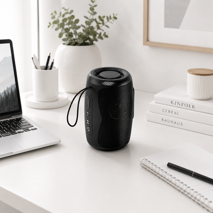 SHOPCAST SoundWave Pro — Enceinte Bluetooth Portable Waterproof IPX5 | TWS, Radio FM, Carte TF, Hi-Fi 5W