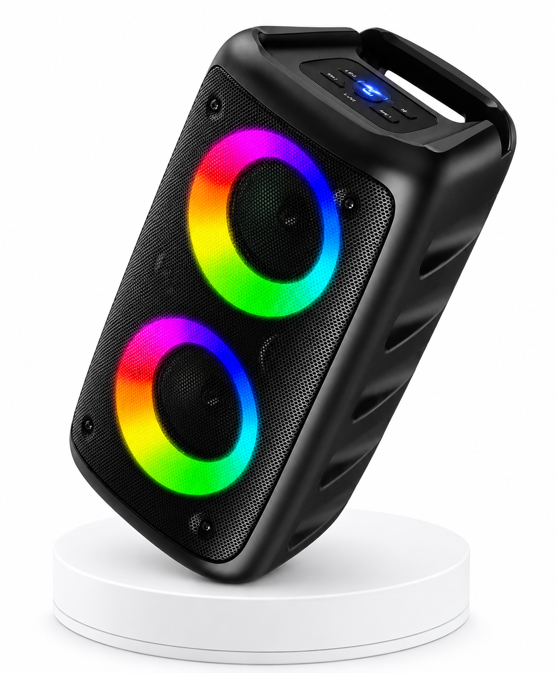 SHOPCAST KaraLight Pro — Enceinte Karaoké Bluetooth 10W | Micro, Radio FM, LED, TWS, Carte TF