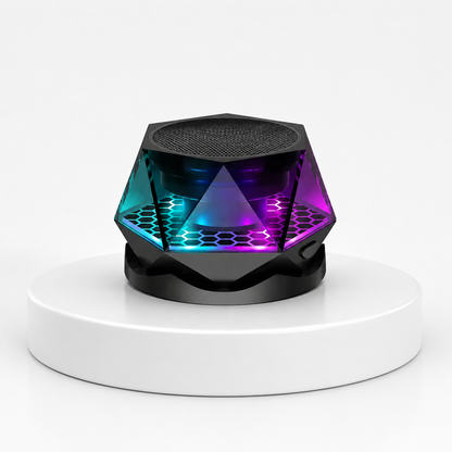 SHOPCAST MagMount Mini — Mini Enceinte Bluetooth Portable | Support Magnétique, Micro Intégré, Bluetooth 5.3, Randonnée