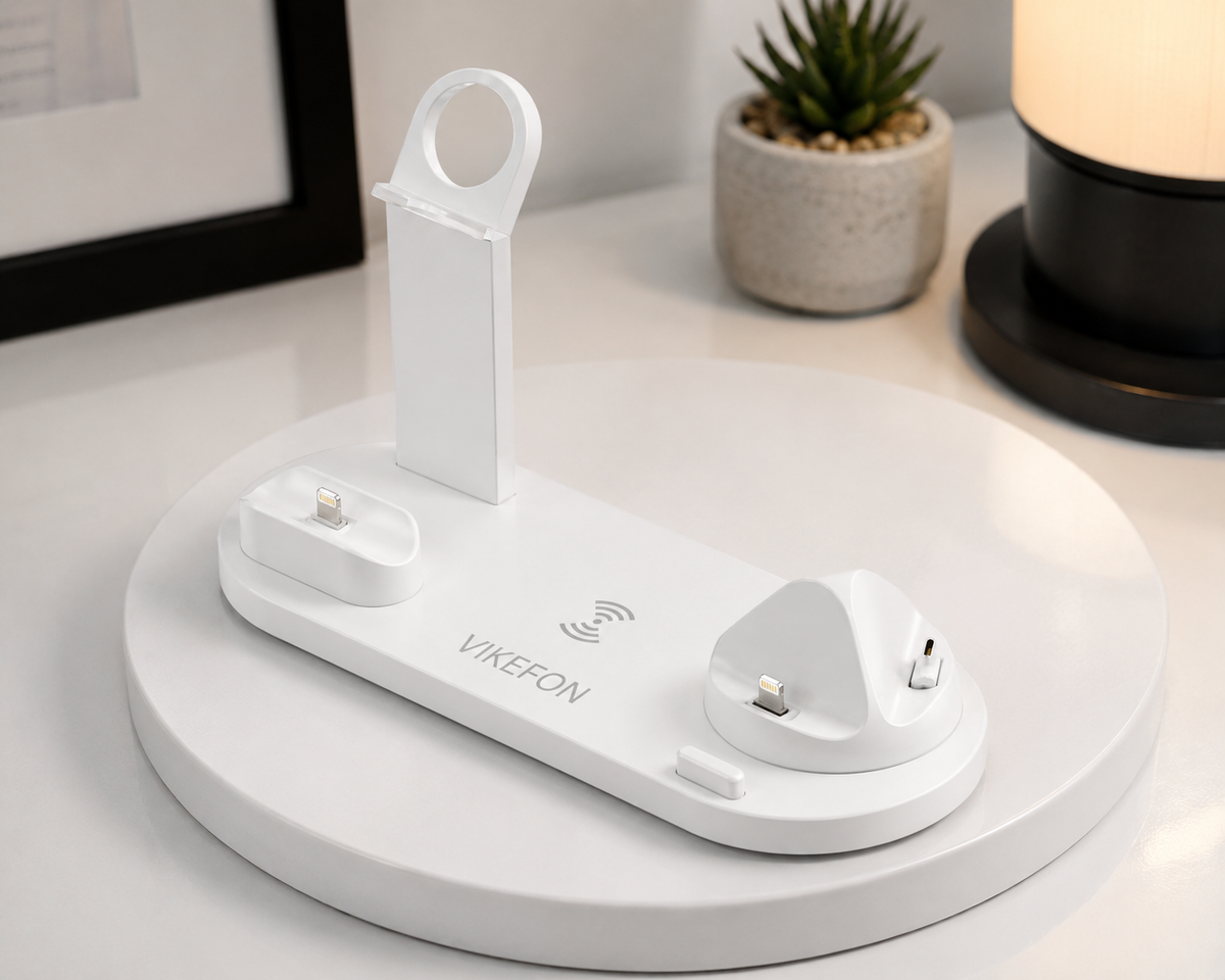 SHOPCAST OmniDock — Station de Charge Sans Fil 7-en-1 | iPhone, Apple Watch & AirPods