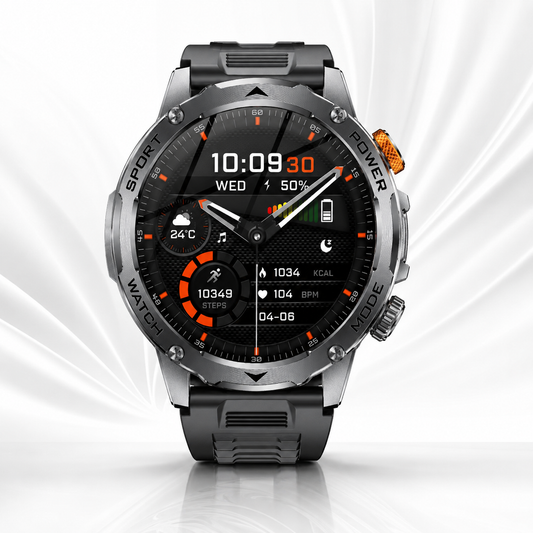 SHOPCAST × LIGE – Montre Connectée Homme 1000mAh | Appel Bluetooth, IP68, 100+ Sports