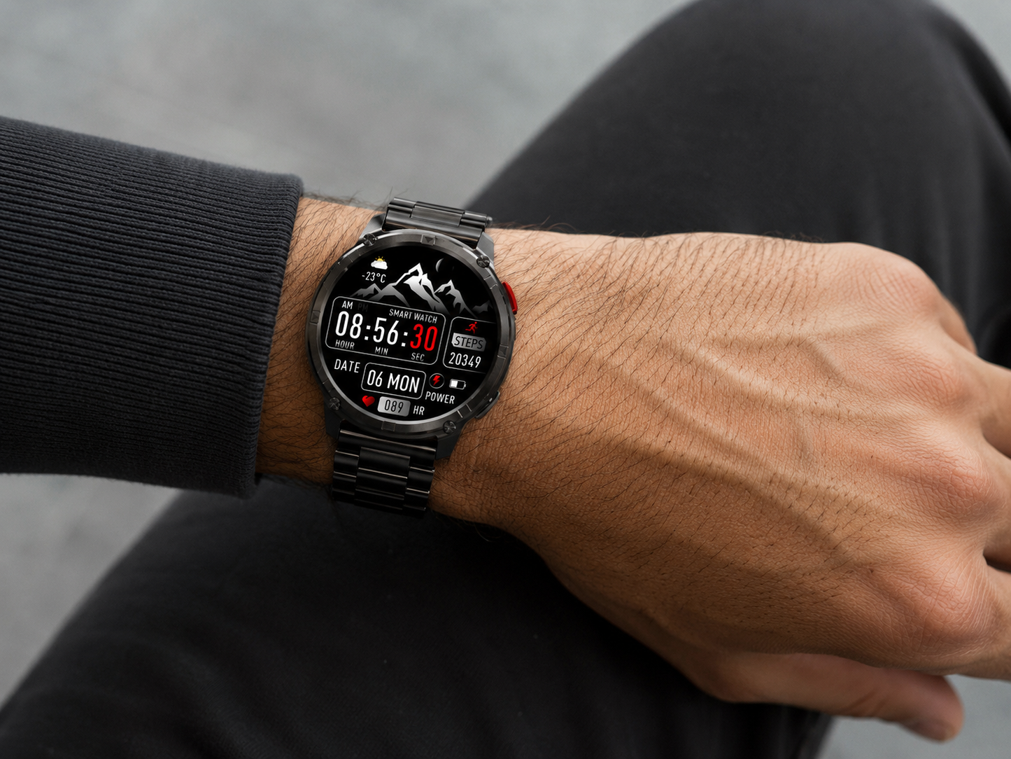 SHOPCAST SmartWatch Outdoor Pro | GPS, 1100mAh, 10ATM Waterproof