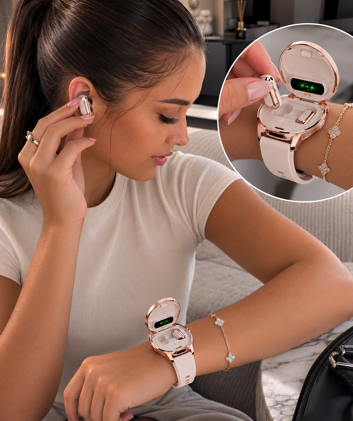 SHOPCAST SmartWatch Pro 2-en-1 | Montre Connectée & Écouteurs TWS