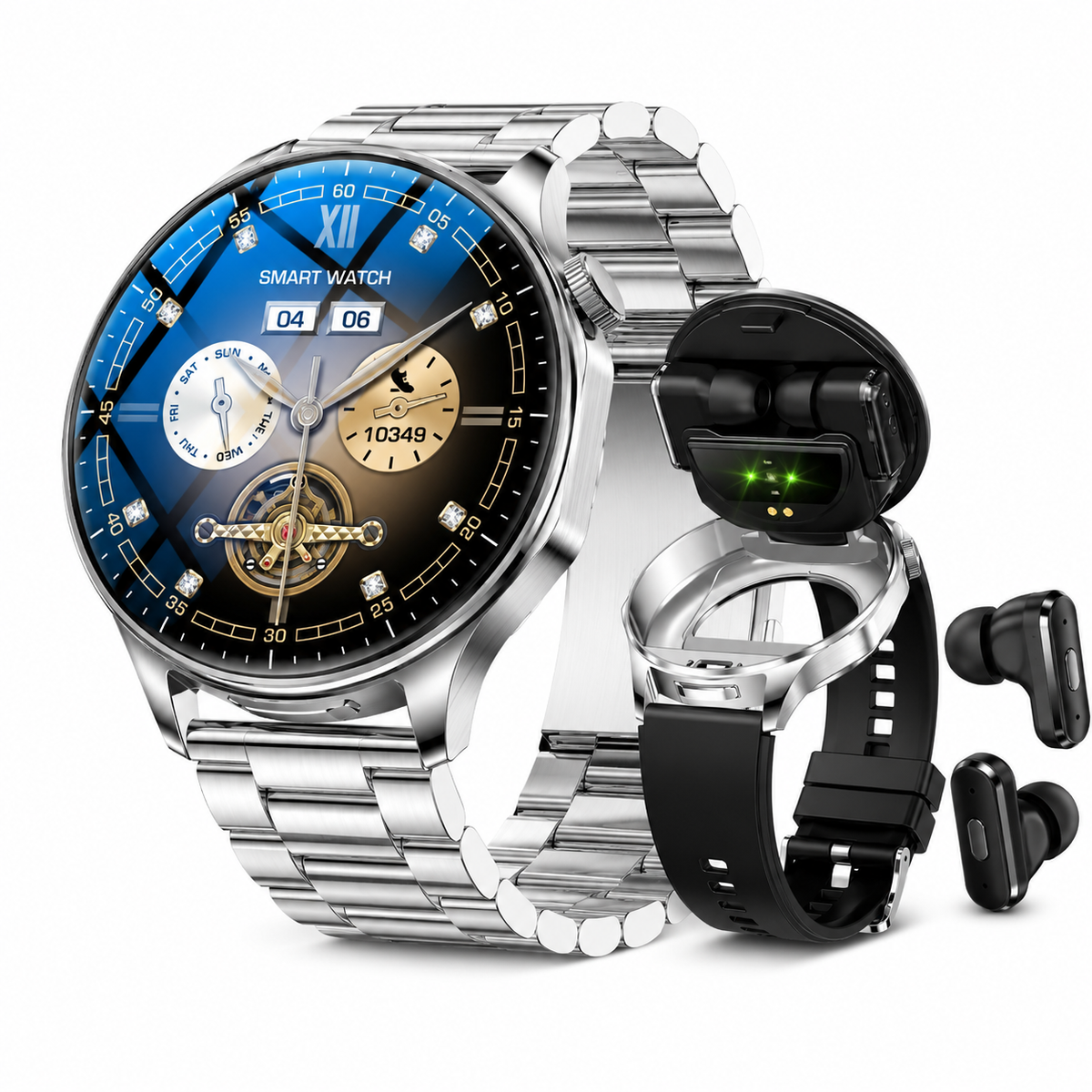 SHOPCAST SmartWatch Pro 2-en-1 | Montre Connectée & Écouteurs TWS