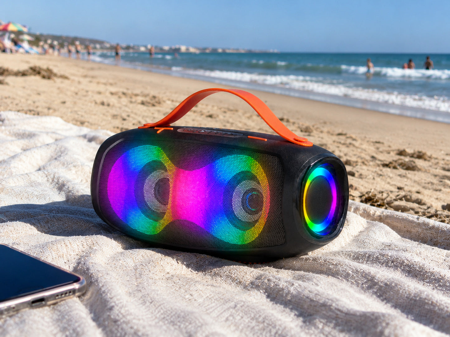 SHOPCAST EBS-610 RGB — Enceinte Bluetooth 20W Portable | RGB Dynamique, IPX4, TWS, Bluetooth 5.3