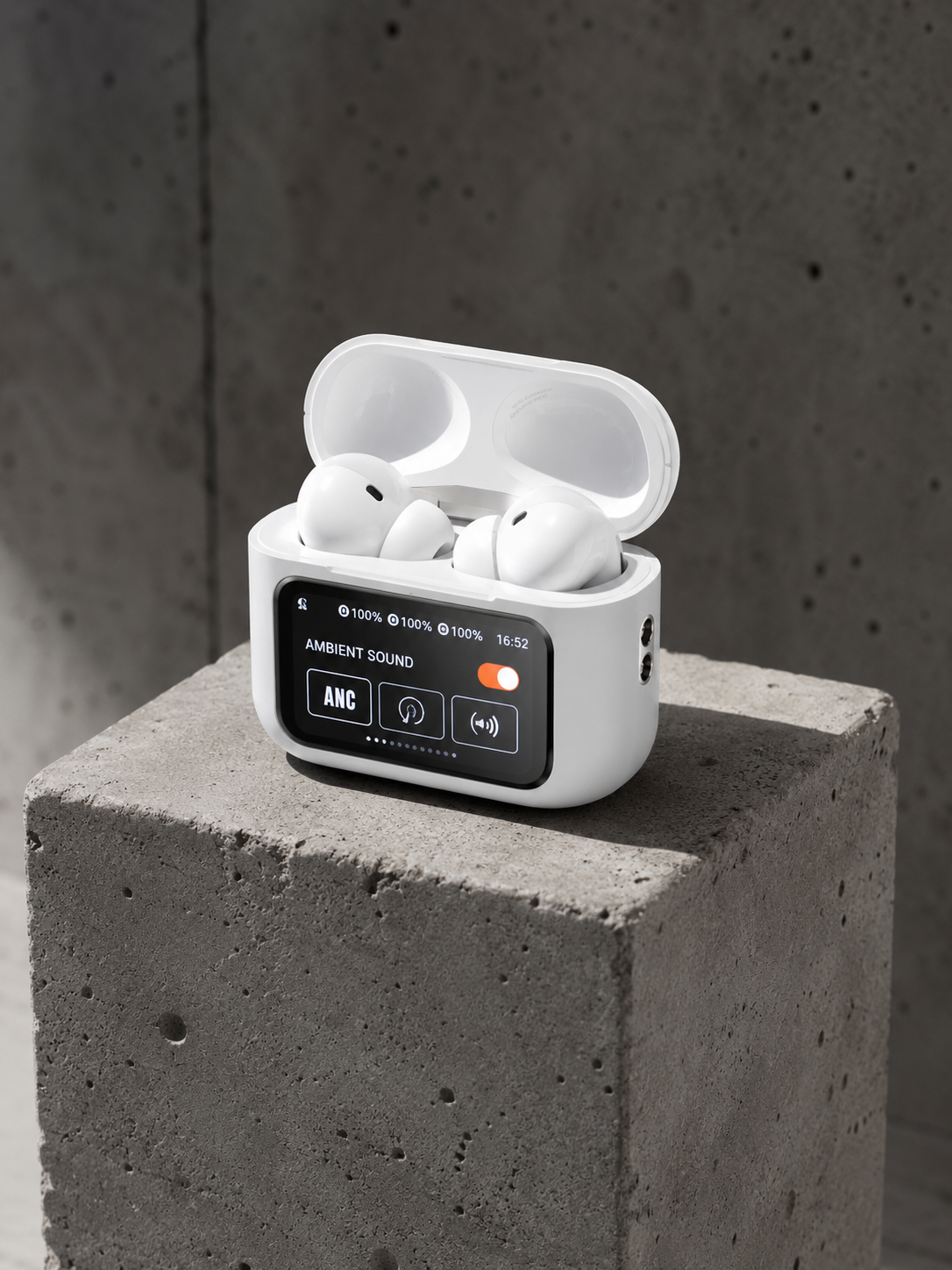 Ecouteurs bluetooth ANC avec écran tactile